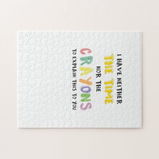 Ongeduldig sarcastisch noch de tijd noch de potlod legpuzzel (Horizontaal)