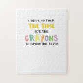 Ongeduldig sarcastisch noch de tijd noch de potlod legpuzzel (Verticaal)