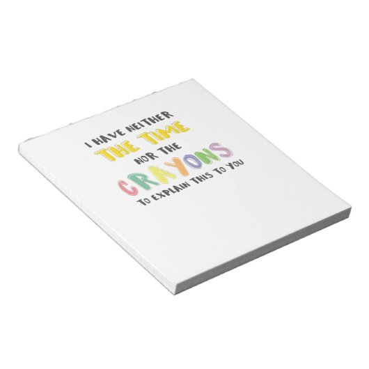 Ongeduldig sarcastisch noch de tijd noch de potlod notitieblok (Schuin)