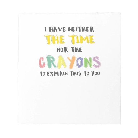 Ongeduldig sarcastisch noch de tijd noch de potlod notitieblok (Voorkant)