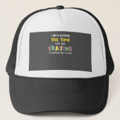 Ongeduldig sarcastisch noch de tijd noch de potlod trucker pet (Voorkant)