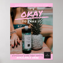 Ongeduldig zacht Poster - Roze brandmerk
