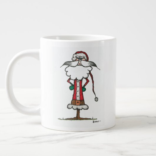 Ongeduldige Kerstman Grote Koffiekop (Links)