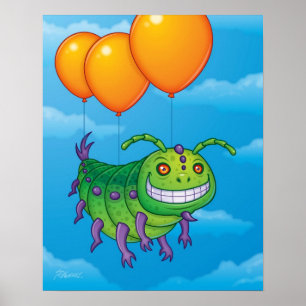 Ongeduldige rups print