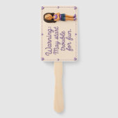 Ongedurig Mary Handventilator Handwaaier (Achterkant)