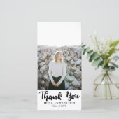 Ongedwongen Afstudeerdank Je Bedankkaart (Staand voorkant)