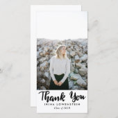 Ongedwongen Afstudeerdank Je Bedankkaart (Voorkant / Achterkant)