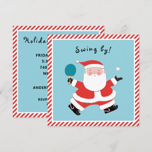 Ongedwongen kerstfeest kaart (Voorkant / Achterkant)