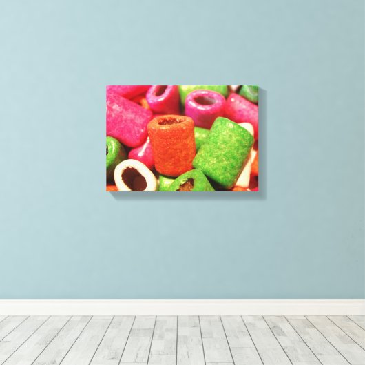 Ongeëigend canvas voor niet-echt Snoep (Insitu (Houten vloer))