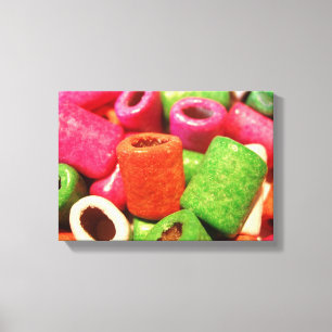 Ongeëigend canvas voor niet-echt Snoep Afdruk