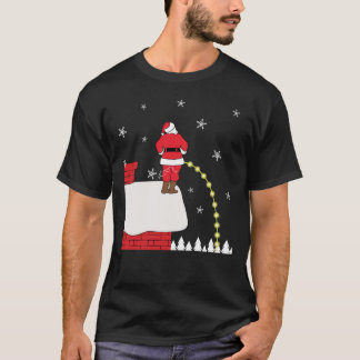 Ongeëigende kerstkerstkerstSanta Pe Classic T-Shir T-shirt