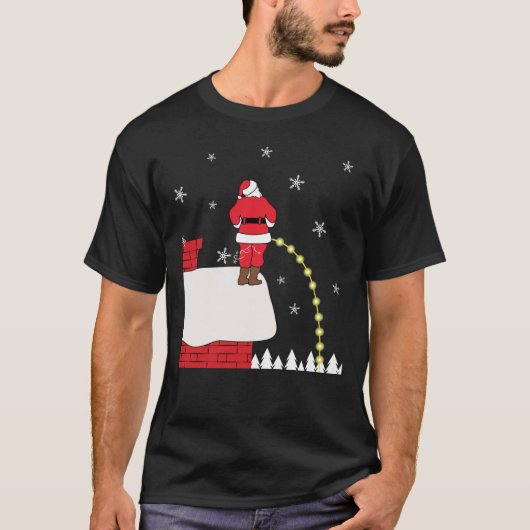 Ongeëigende kerstkerstkerstSanta Pe Classic T-Shir T-shirt (Voorkant)