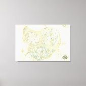 Ongeëtiketteerde kaart van Trino Canvas Afdruk (Voorkant)