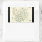 Ongeëtiketteerde kaart van Trino Rechthoekige Sticker (Tas)