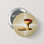 Ongeëvenaarde Brood en wijn Button (Voorkant /achterkant)