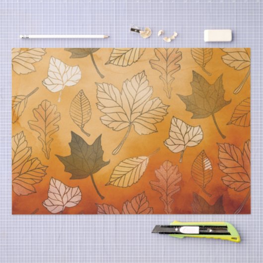 Ongeëvenaarde herfst leest papier (Craft)