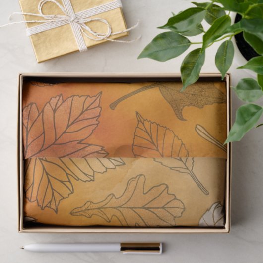 Ongeëvenaarde herfst leest papier (Geschenk)