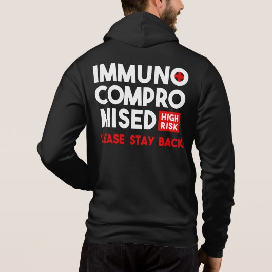 Ongeëvenaarde hoge risico's Blijf terug Hoodie (Achterkant)