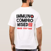 Ongeëvenaarde hoge risico's Blijf terug T-Shi T-shirt (Achterkant)