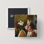 Ongeëvenaarde liefde vierkante button 5,1 cm (Voorkant /achterkant)