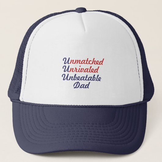 Ongeëvenaarde onverslaanbare pap trucker pet (Voorkant)
