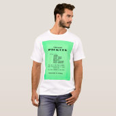 Ongeëvenaarde Pickles Heren Funny Shirt (Voorkant volledig)