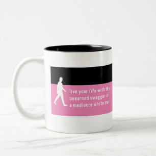Ongeëvenaarde Swagger van Mediocre Witte Kerel/Ma Tweekleurige Koffiemok