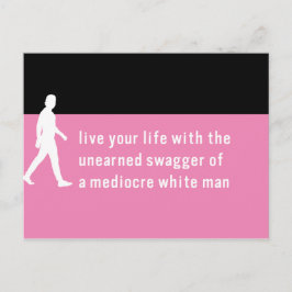 Ongeëvenaarde Swagger van Mediocre Witte Kerel/Mac Briefkaart