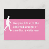 Ongeëvenaarde Swagger van Mediocre Witte Kerel/Mac Briefkaart (Voorkant)