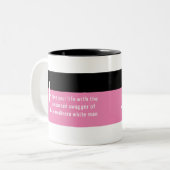 Ongeëvenaarde Swagger van Mediocre Witte Kerel/Mac Tweekleurige Koffiemok (Voorkant links)