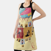 Ongefilterde gepersonaliseerde vrouwelijke fotocol schort (Insitu)