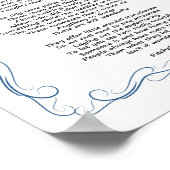 Ongefinste Kus Gedicht Poster (Hoek)