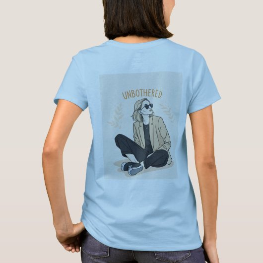 Ongehinderd chique T-shirt (Achterkant)