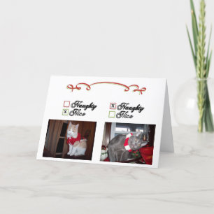 Ongehoorzaam en Nice Feestdagen Kaart