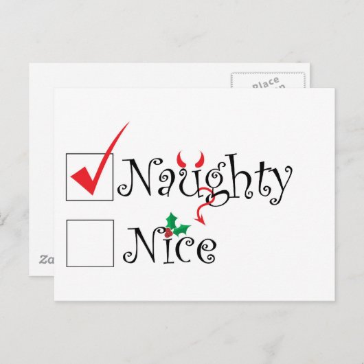 Ongehoorzaam Nice Feestdagenkaart (Voorkant / Achterkant)