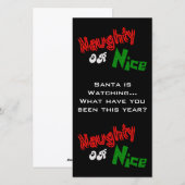 Ongehoorzaam of Nice? De Kaart van de foto (Voorkant / Achterkant)