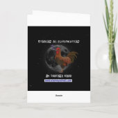 Ongehoorzaam of Nice Feestdagen Kaart (Achterkant)