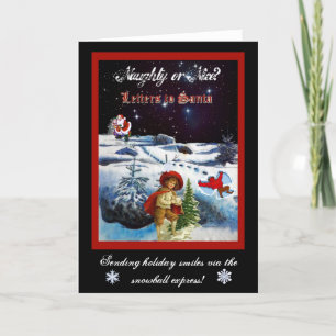 Ongehoorzaam of Nice Feestdagen Kaart