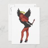 ONGEHOORZAAM OF NICE FEESTDAGENKAART (Voorkant / Achterkant)