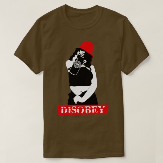 ONGEHOORZAAMHEID in ROOD T-shirt (Design voorkant)
