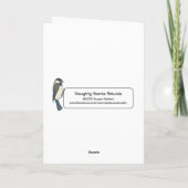 Ongehoorzame Kerstman Doxie Feestdagen Kaart (Achterkant)