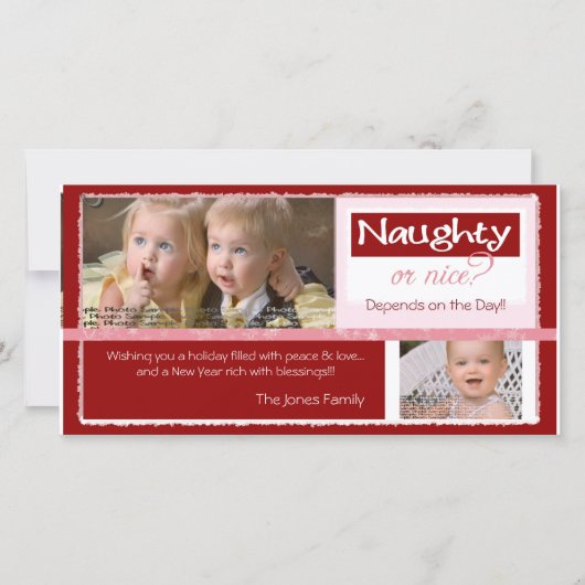 Ongehoorzame of van Nice      ~- Kerstkaart (Voorkant)