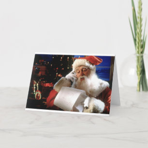 Ongehoorzame Santas en de Lijst van Nice Feestdagen Kaart