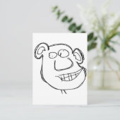 Ongehoorzame vent briefkaart (Staand voorkant)