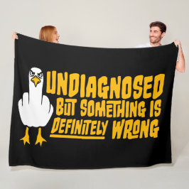 Ongeïdentificeerd maar er is beslist iets mis meeu fleece deken