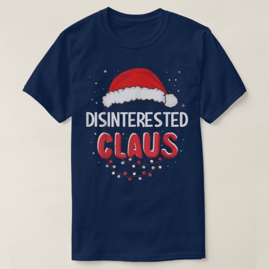 Ongeïnteresseerde kerstman met kerstcadeaus die Co T-shirt (Design voorkant)