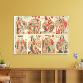 Ongekapte speelkaarten, laat 18e eeuw canvas afdruk (Insitu (Woonkamer))