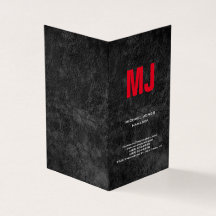 Ongekend grijs, groot rood monogram