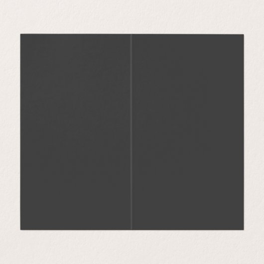 Ongekend grijs, groot rood monogram visitekaartje (Binnenkant ongevouwen)