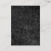 Ongekend grijs, groot rood monogram visitekaartje (Achterkant)